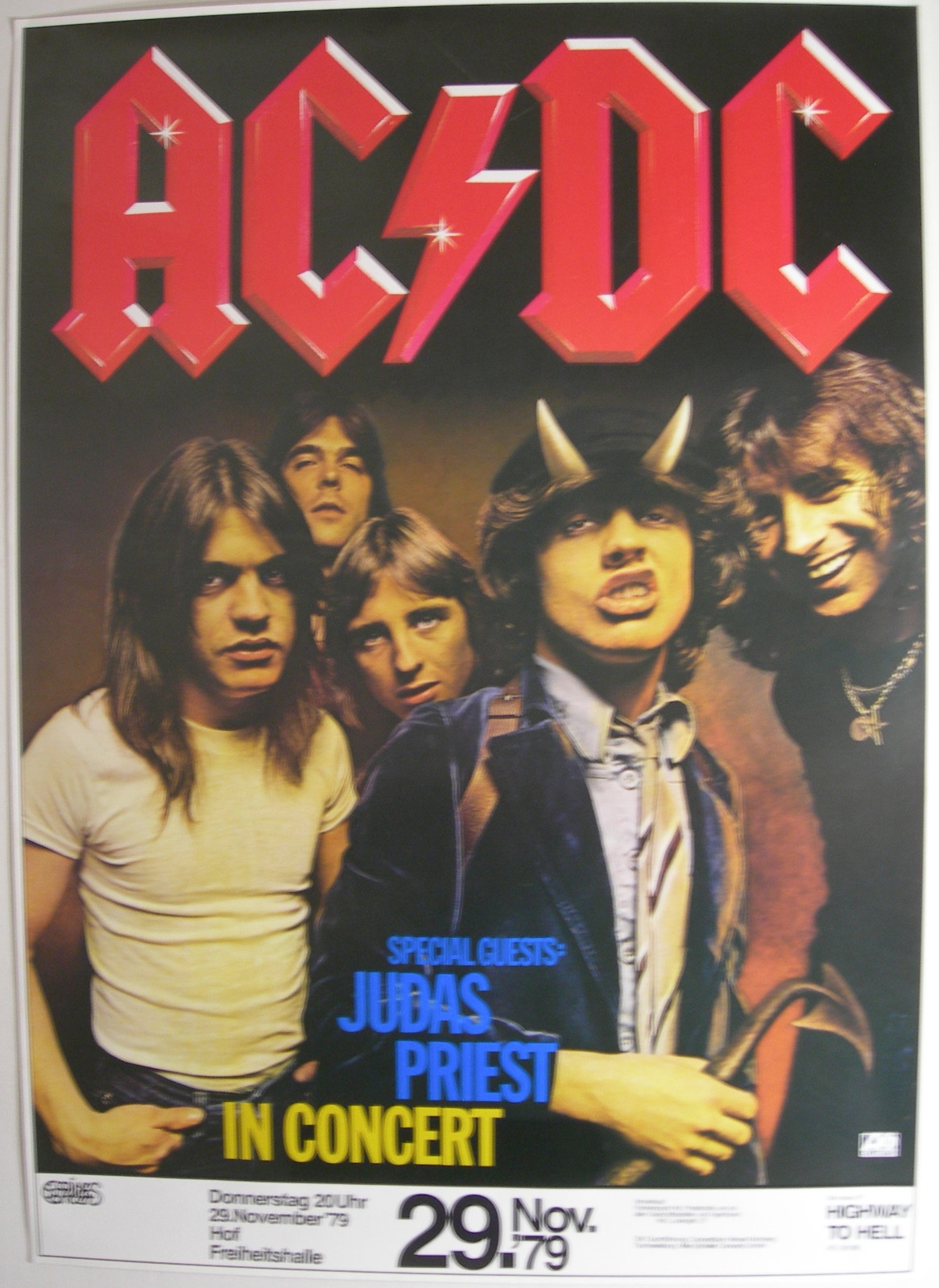 Купить Плакаты концерт AC/гастрольной афише ДЦ пристов 1979 шоссе в ад ...